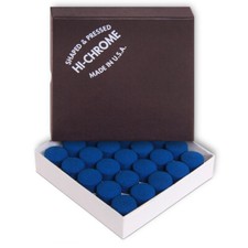 50 Hi-Chrome Billiard Pool Cue Tips by Tweeten Fibre Co.- 1 box