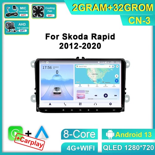 Android Car Radio For Skoda Rapid NH3 NH1 2012-2020 Multimedia 4G GPS Navigation - Picture 31 of 32