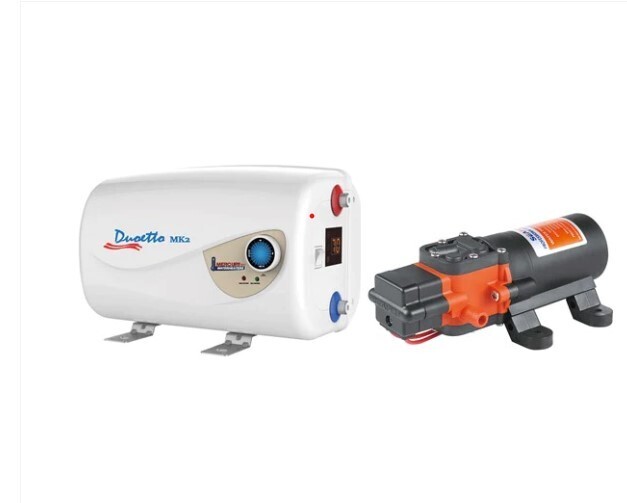 Duoetto MK2 Digital Dual Voltage (12v/240v) Electric 10L HotWater Heater +  Pump | eBay
