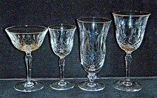 Vintage TIFFIN-FRANCISCAN "Elyse" Crystal Glassware