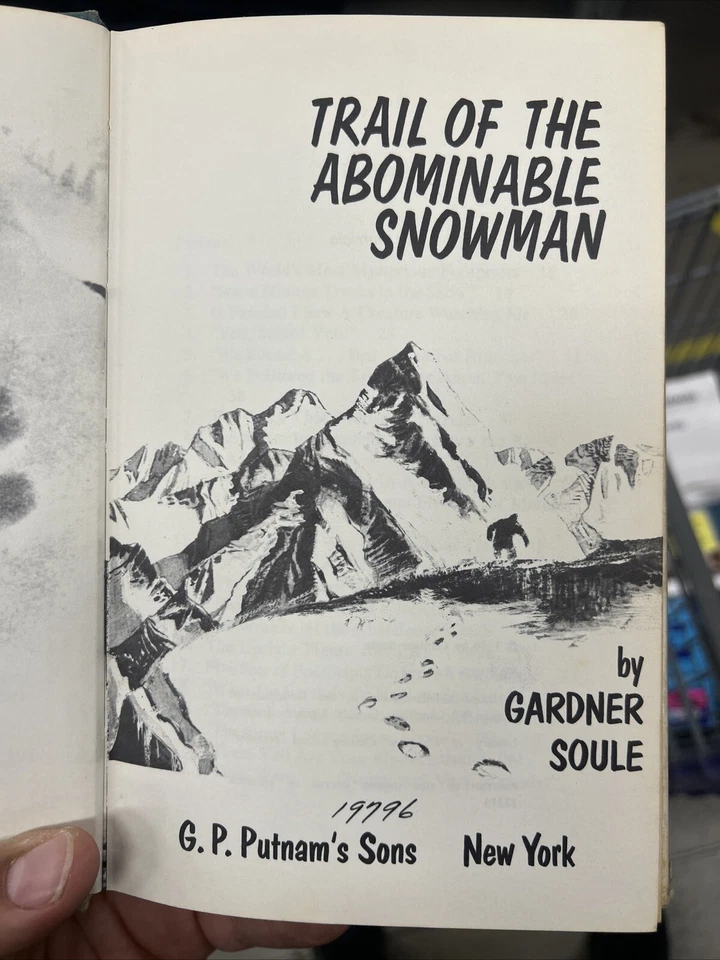 The Trail of the Abominable Snowman by Gardner Soule Hardcover 1966 Acceptable - Image 4 of 4