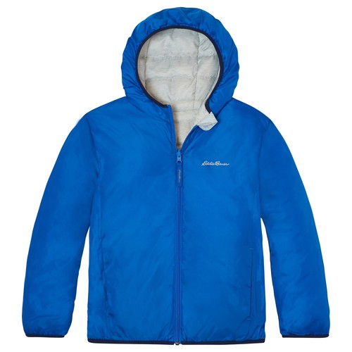 NEW! Eddie Bauer Boys' Reversible Down Jacket - Blue/White - Multiple Sizes - Picture 7 of 11