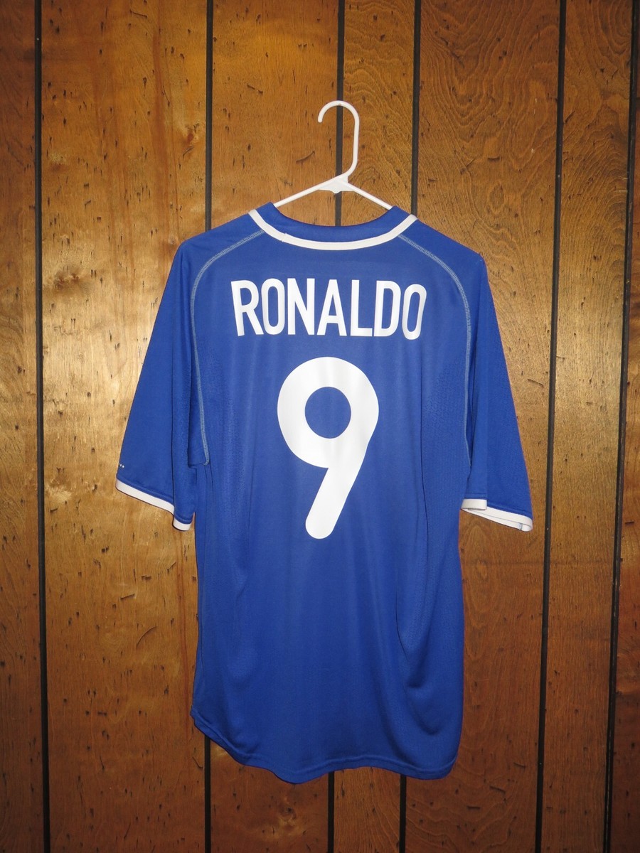 Nike 2000 2002 Brazil Ronaldo #9 Authentic Soccer Jersey Kit
