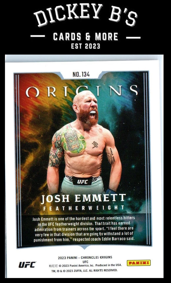 2023 Panini Chronicles UFC #134 Josh Emmett - Image 2 of 2