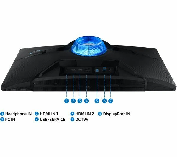 SAMSUNG LS28AG700NUXXU Odyssey G7 4K Ultra HD 28" LED Gaming Monitor - Black - Image 4 of 4