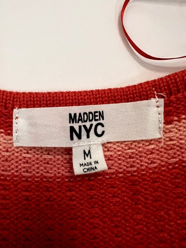 Vestido de Verano Madden NYC Crochet Naranja Coral Rosa Tejido Playa BOHO Sirena Nuevo con Etiquetas - Imagen 11 de 11