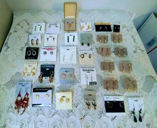 Wholesale Lot of 32 Mixed Fashion Jewelry Name Brands New on Cards