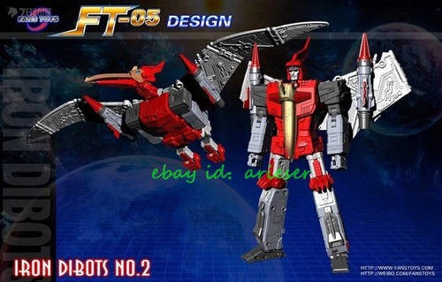 Perfect Fanstoys Ft-05t Soar Red Version Iron Dinobots Action Figure New Toy - Picture 2 of 6