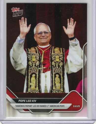 Catholic Pope Leo XIV - 2025 Topps NOW - Card #POPE - 第 1/1 張圖片