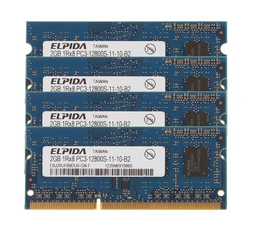10pcs Elpida 2GB 1RX8 DDR3 1600MHz PC3-12800S 204PIN SO-DIMM Laptop Memory RAM - Picture 5 of 10
