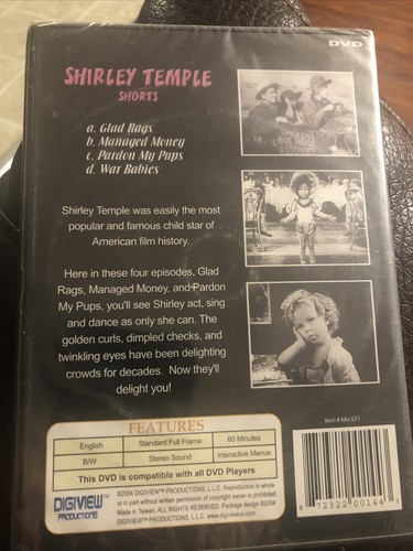 Shirley Temple Shorts - Baby Burlesks - remastered - (DVD, 2006) brandneu Awake - Bild 2 von 2