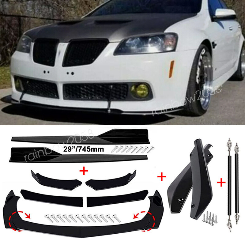 For Pontiac GTO G8 G6 Front Rear Bumper Lip Spoiler Splitter Body Kit Side Skirt