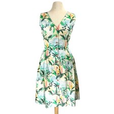 EmilyandFin Dress Women Small Multi Floral Printed Feminine Scarlett Victorian