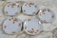 MITTERTEICH BAVARIA GERMANY PORCELAIN NORWAY SALAD PLATES - SET OF 5