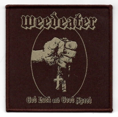 WEEDEATER - God Luck And Good Speed - Woven Patch / Aufnäher - BROWN Borders