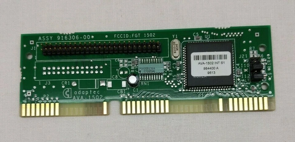 Adaptec AVA-1502I ISA to SCSI Host 16 Bit Adapter Card & Manual - Image 2 of 4