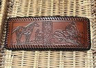 USA MADE Handmade LACED BI FOLD WALLET AMERICAN MADE Horse  Laying Down SCENE