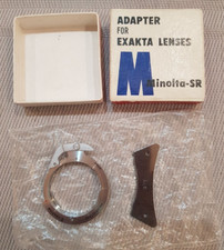 Minolta-SR Adapter Set for Exakta Lenses   E Adapters  Keys  Box Japan 
