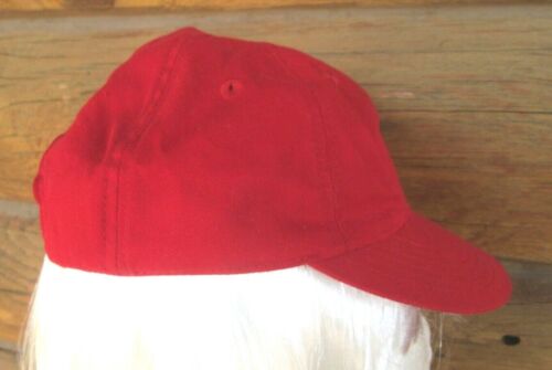 Gorra de béisbol para niños Nike Swoosh roja bordada blanca ajustable gorra con cierre a presión - Imagen 4 de 7