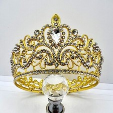 Princess Tiara Gold Rhinestone Hair Accessory Tiara Princess Tiara