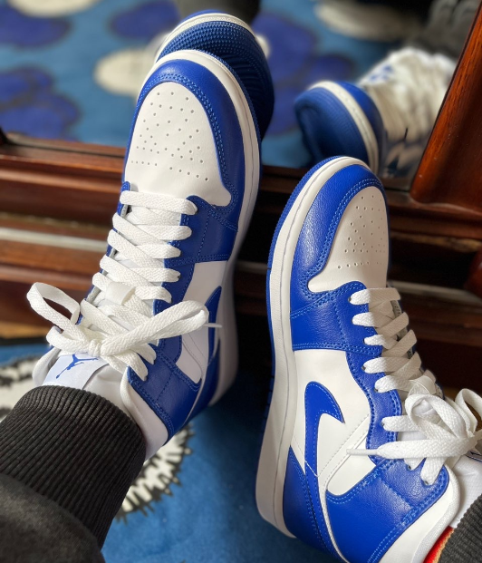 Size 10 - Air Jordan 1 Mid Kentucky Blue W for sale online