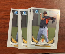 2014 Bowman Draft CTP-82 Mac Williamson 9 Count All Chrome Lot San Francisco