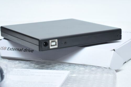 Slim External CD DVD RW Drive USB 3.0 Writer Burner Player Black For Laptop PC - Picture 3 of 3