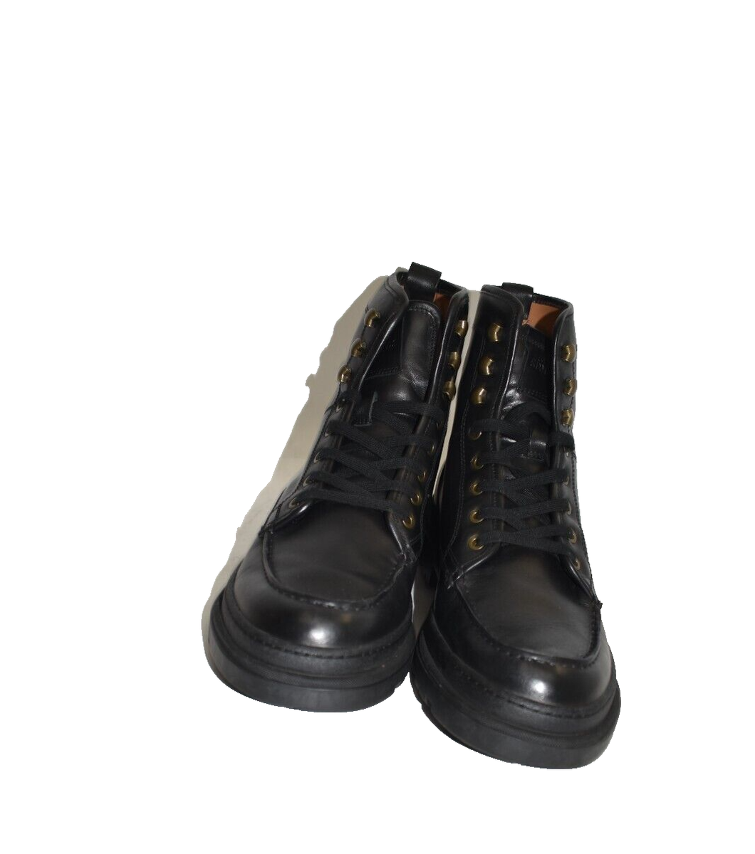 NEW! ALLEN EDMONDS Sawyer Apron Toe Leather Ankle Boots  display picture 1
