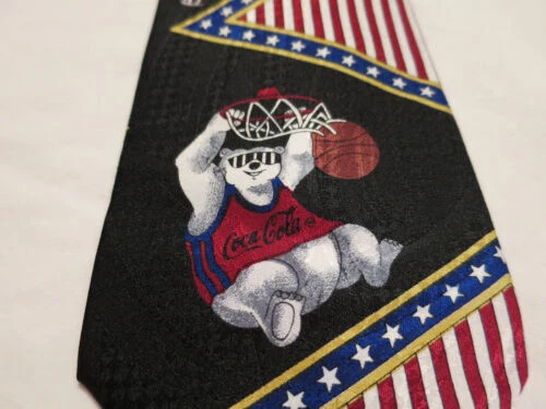 Lazos de poliéster Coca-Cola baloncesto para hombres