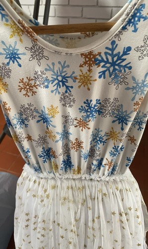 Rock Your Kid 8 Snowflake Christmas Tutu Dress Good Condition - Picture 3 of 6