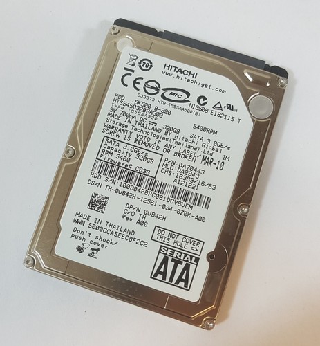 320GB Hitachi HTS545032B9A300 SATA 2,5" Notebook Festplatte