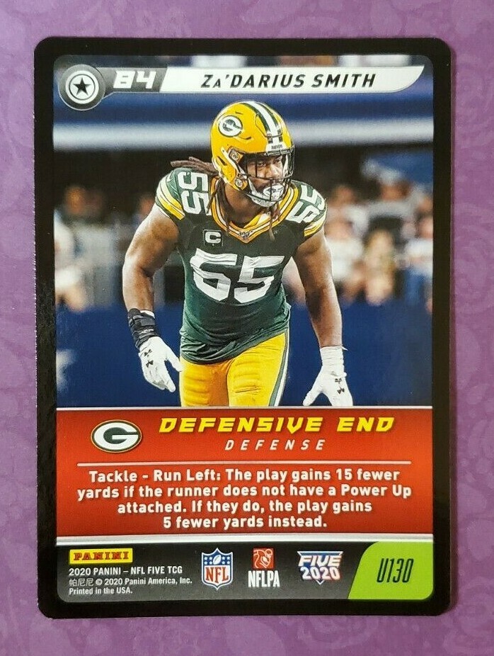 2020 Panini NFL Five TCG Za'Darius Smith #U130 - 1 of 1