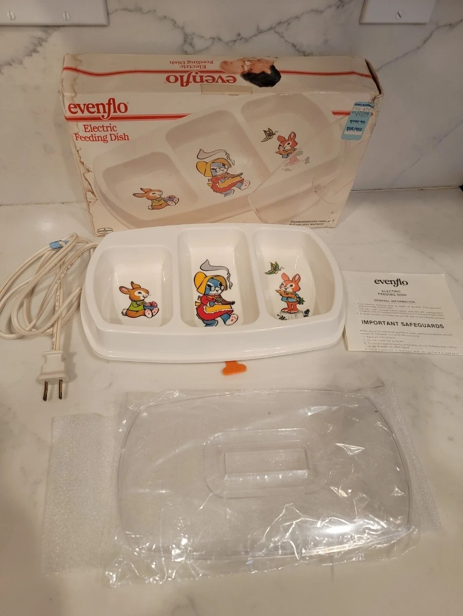 Vintage Electric Baby Feeding Dish by Evenflo 1980 s 1986 Made in