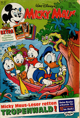 Micky Maus Heft Nr. 47  14. 11. 1991 Walt Disney Egmont Ehapa Verlag GmbH