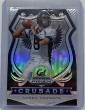 AARON RODGERS 2020 PANINI PRIZM DRAFT PICKS CRUSADE SILVER PRIZM #10