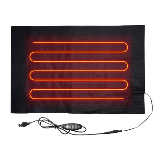 USB 3-Level Electric Heating Pad Pet Dog/Cat Bed Warmer Home Office Chair Mat - Picture 2 of 8