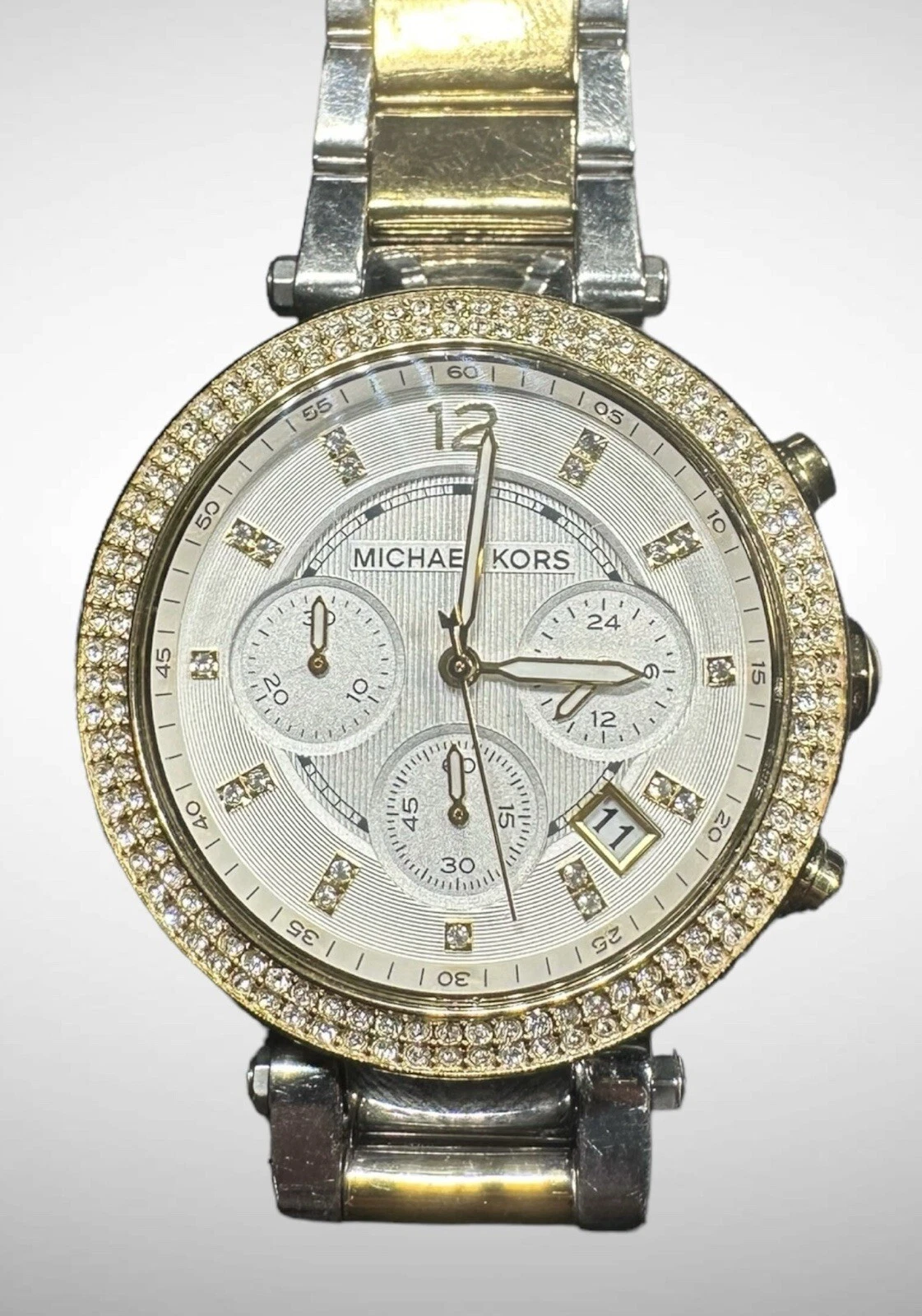 Michael Kors MK5626 Parker Cronografo Due Toni Acciaio Inox Orologio da Donna