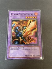 YU-GI-OH - Flame Swordsman - LOB-003 - Super Rare - Unlimited Edition