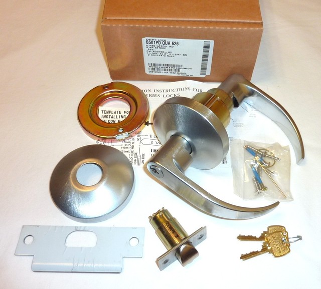 Falcon B501PD QUA 626 Commercial Entry Door Lock Lever Set w/ Keys