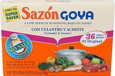 Goya Foods Sazón Seasoning with Coriander & Annatto, No Salt Added, 6.33 Ounce