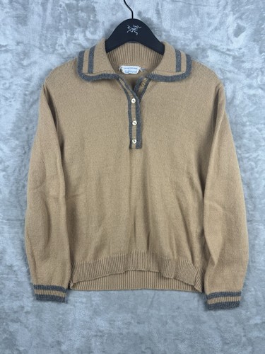 Sears Roebuck, Vintage Sears Roebuck Acrylic Button Up Henley Sweatshirt Mens Small 70s USA
