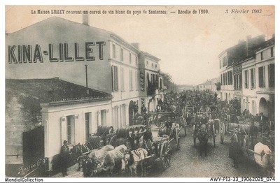 AWYP13-0951-33 - La maison lillet receiving a convoy of white wine from the country of s