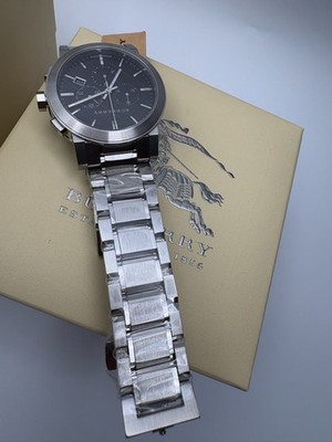 Burberry The City BU9351 Chronograph Men's Wristwatch - SIlver for