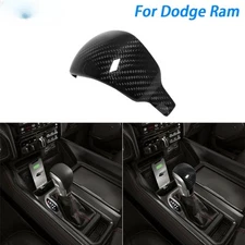 For Dodge Ram 1500 TRX 2019-2024 Carbon Fiber Gear Shift Knob Panel Cover Trim