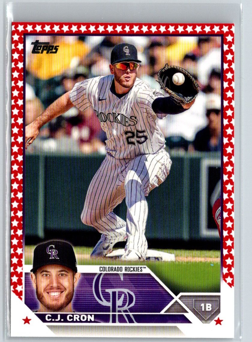 2023 Topps #63 C.J. Cron Orange Star U.02
