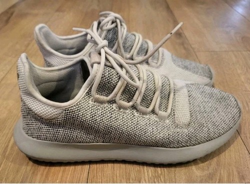 Adidas Tubular Shadow Knit Trainers Grey/Beige - Size UK 8 - Picture 2 of 8