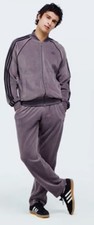 Adidas Velour SST Super Star Tracksuit Set Jacket  Pant Suit GRAY Men  s Sz M