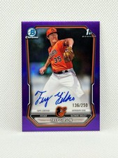 2026 Bowman Trey Gibson Chrome 1st Prospect Auto Purple Refractor /250 Orioles