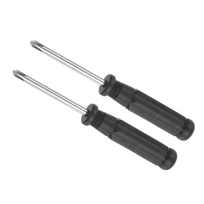 2pcsSmall Phillips Screwdriver 4.0mm 108mm Cross Screwdriver W Black Handle