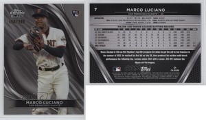 2024 Topps Chrome Black Refractor /199 Marco Luciano #7 Rookie RC